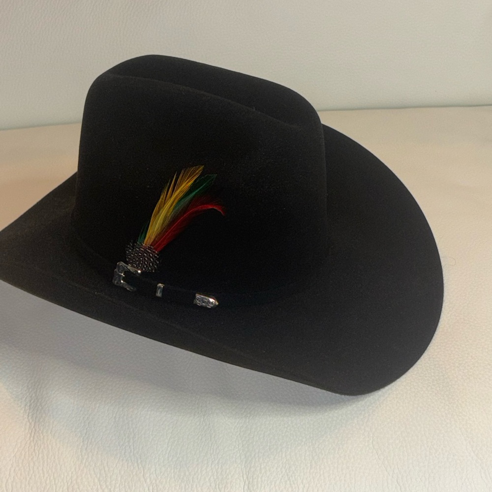 Resistol Black gold 20X Beaver Self-Conforming Cowboy Hat, Size 6 1/2 Black - Picture 6 of 11